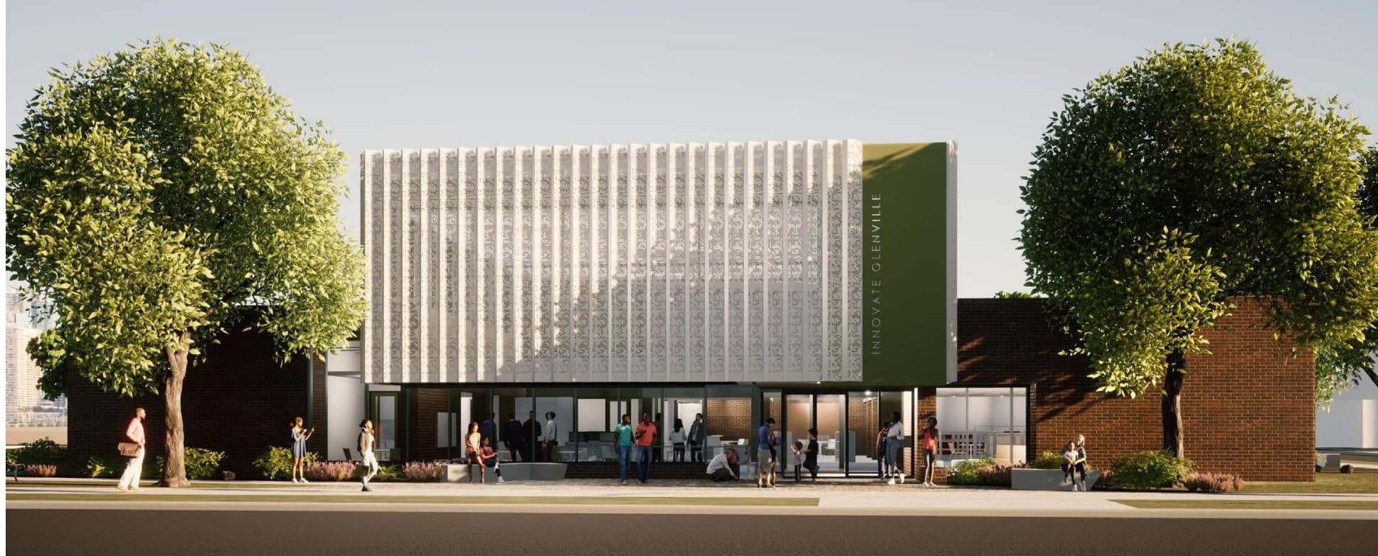 building of Cleveland Public Library - Glenville Branch